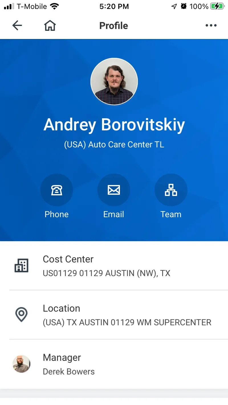 Andrey Borovitskiy Auto Care Center TL - Walmart profile