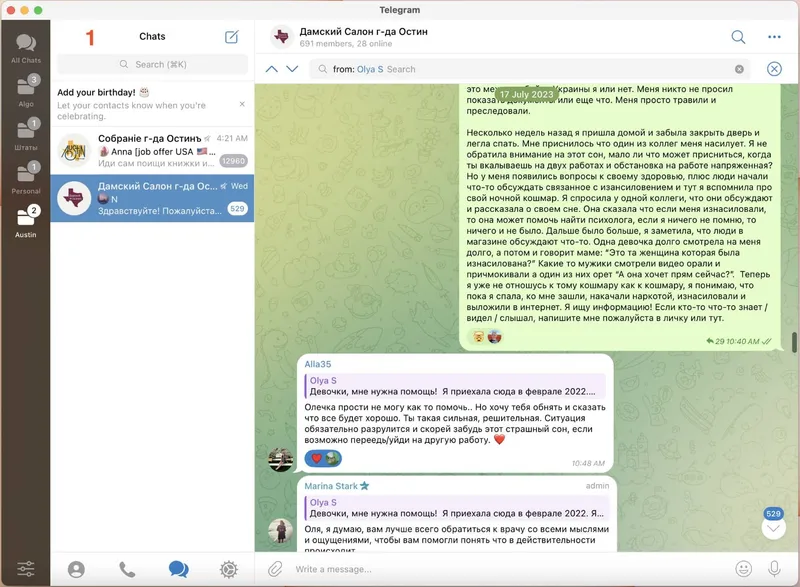 Olha Stefanishyna trying to look for evidance in Telegram